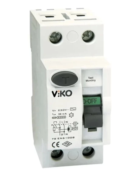 VİKO 1X25A 30 mA KAÇAK AKIM ROLESİ