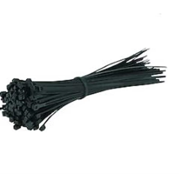 PEMSAN Klips Kablo Bağı 3.6x300 SİYAH (100lü Paket) Kablo Cırdı - 2