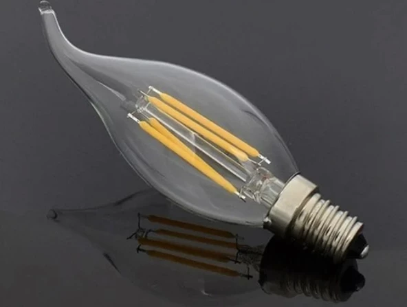 CATA E-14 4W KIVRIK RUSTİK LED AMPUL GÜN IŞIĞI - 4