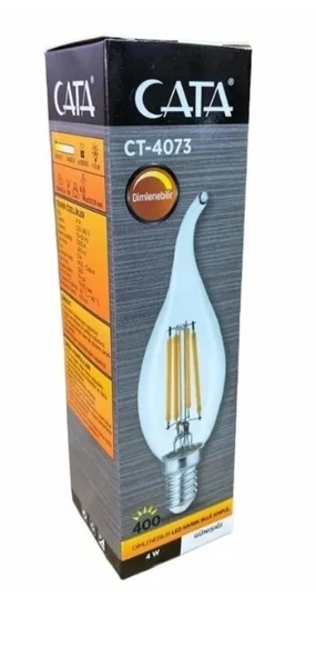 CATA E-14 4W KIVRIK RUSTİK LED AMPUL GÜN IŞIĞI