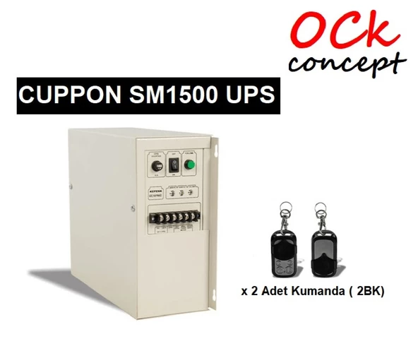 Cuppon SM1500 Kepenk Güç Kaynağı, Cuppon UPS - 1500 Watt Kepenk İçin Kesintisiz Güç Kaynağı