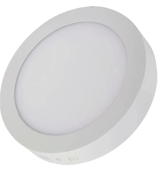 VOLTEK 24W YUVARLAK SIVA ÜSTÜ LED PANEL 3000K BEYAZ KASA