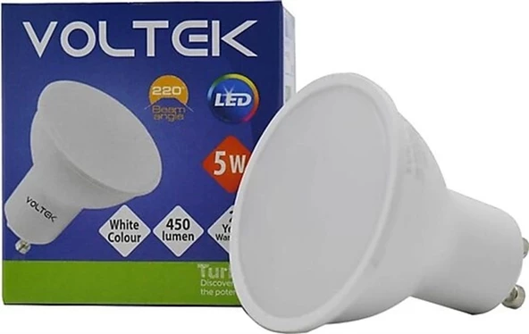 VOLTEK GU10 5W LED AMPUL BEYAZ 6500K