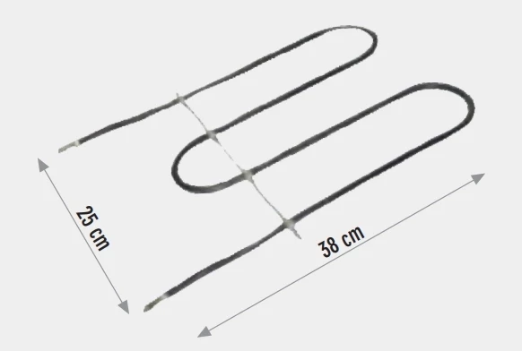 ENDER M TİPİ FIRIN REZİSTANSI 1000W 220V 6,5? Cr-Ni - Resim 2