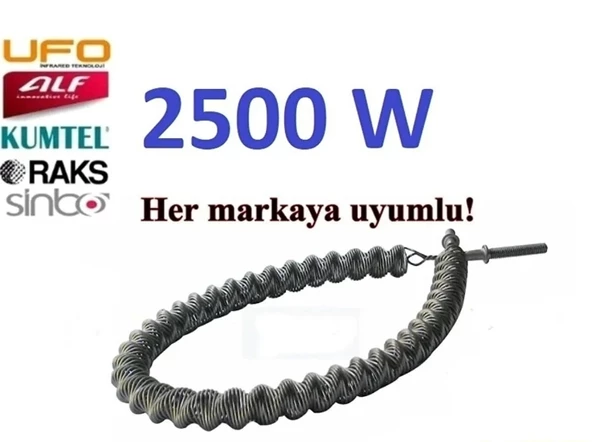 ENDER İnfrared Soba Rezistansı Teli Spirali Norm 2500W (Kaliteli) ürün görseli