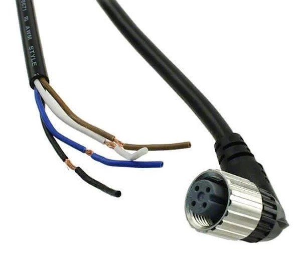 OMRON M12 4PİN KONNEKTÖRLÜ KABLO 5M DİŞİ 90 DERECE