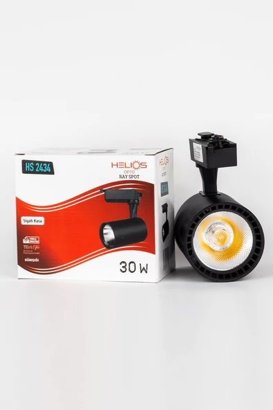 HELIOS 30W LED RAY SPOT ARMATÜR SİYAH 3000K