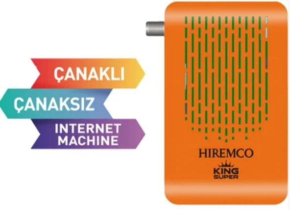 HİREMCO KİNG SUPER ORANGE WİFİ IP TV (ANTEN HEDİYELİ)