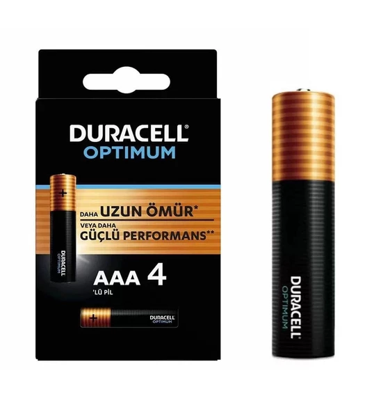 DURACELL İNCE PİL OPTİMUM AAA ALKALİNE (TANE FİYATI)