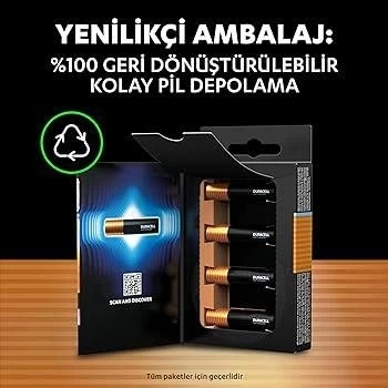 DURACELL İNCE PİL OPTİMUM AAA ALKALİNE (1 ADET FİYATI) - 3