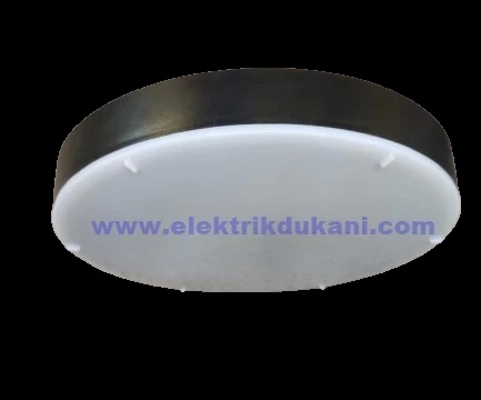 LUSTER 18W S.Ü. DOLUNAY LED ARMATÜR SİYAH KASA 6500K - 3