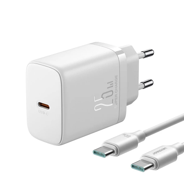 Joyroom JR-TCF11 25W Hızlı Şarj Adaptörü + Type-C Kablo Seti - 2