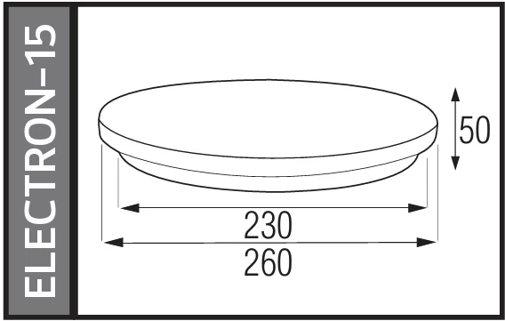 HOROZ Electron-15 BEYAZ 15w Yuvarlak Glop Led Armatür 6400k IP20 Beyaz Işık - 2