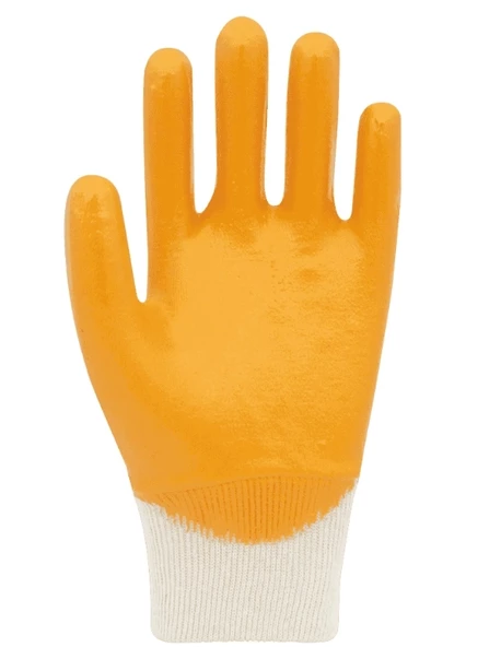 BEYBİ Pamuk Tam Kaplı İş Eldiveni Sarı KN2 NO:10 - 3