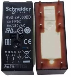 SCHNEİDER 2 Kutuplu 24V DC 8A 8 Pinli Role - 2