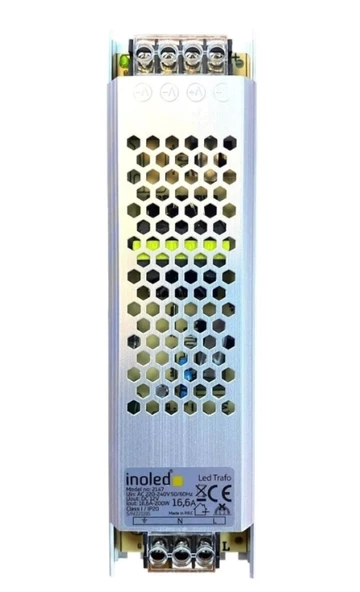 İNOLED Süper Slim 12v 30A Dc Şerit Led Trafosu 360w IP20 (12 Volt 30 Amper 30mt ye Kadar Kullanım İçin Uygundur) - 2