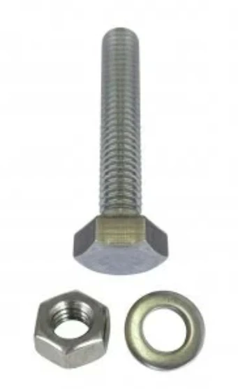 PASLANMAZ METRİK 6 KROM 25MM CİVATA+SOMUN+PUL - 4