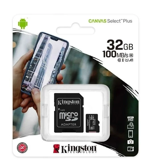 KİNGSTON 32 GB HAFIZA KARTI MİCRO SDHC CANVAS SELECT PLUS