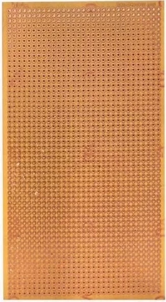 50x100mm Delikli Bakır Plaket Tek Taraflı Devre Kartı 5x10 Cm - 2