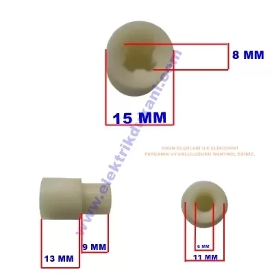 Arnica Orbital Plus BL 1230 Motor Kavrama Adaptörü Plastik (Orjinal Ürün)1 Adet - 2