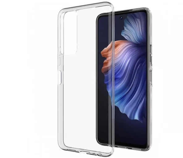 Tecno Camon 18T Kılıf Lüx Şeffaf Silikon