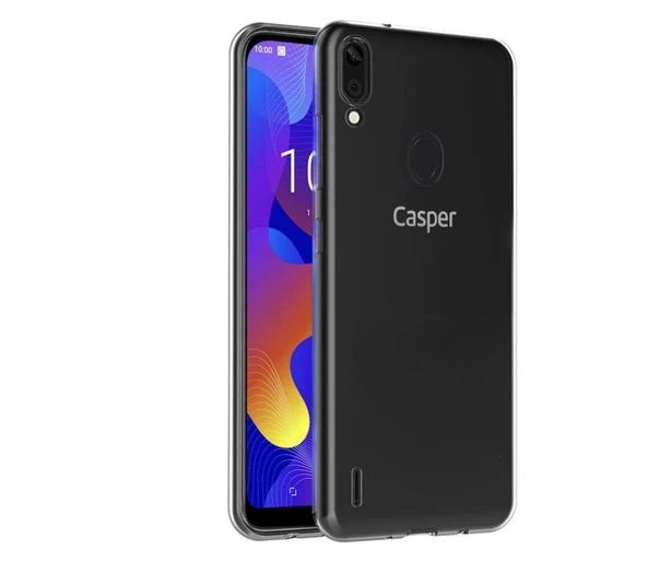 Casper Via E3 Kılıf Lüx Şeffaf Silikon