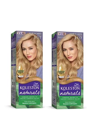 Naturals Saç Boyası Vanilya Sarısı 11/7 2x Paket