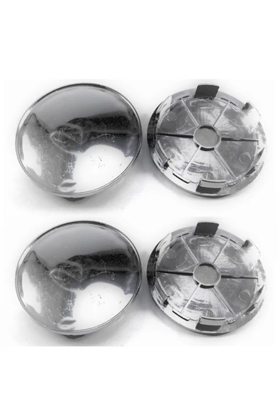 VOSSEN UNIVERSAL Krom Jant Göbek Arması 69mm-63mm 4 Adet - 2