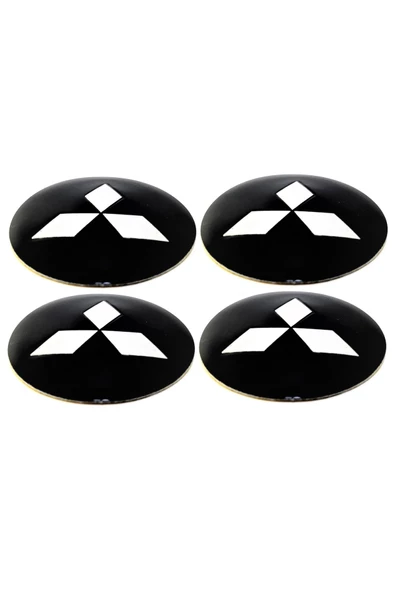 MITSUBISHI Jant Göbek Arması Yapıştırma 4 Adet 56mm