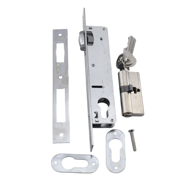 Makaralı Dar Kilit Kapı PVC Ahşap Kapı Gömme Kilit Gövde Kilidi Gövdesi Silindirli Yale 20 mm - 6