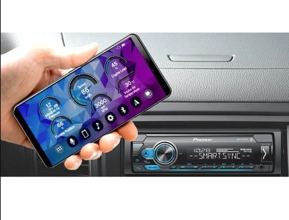 Pionner MVH-S320BT USB/FM/Aux/Mp3/Bluetooth Oto Teyp 4x50 Watt - 6