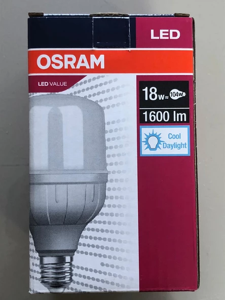 LED VALUE JUMBO 18W 104W 1600 LÜMEN 6500KELVİN BEYAZ