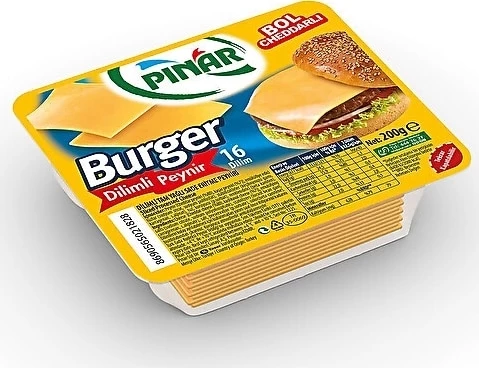 PINAR BURGER PEYNİR DİLİMLİ 200GR