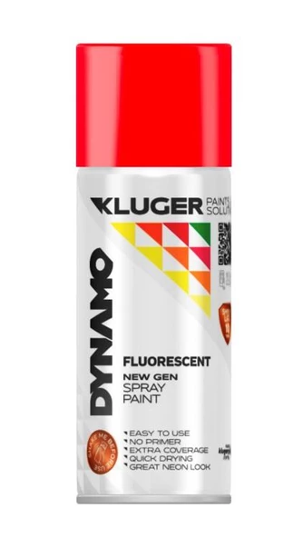 Dynamo Sprey Boya 400ml  FloresanKırmızı