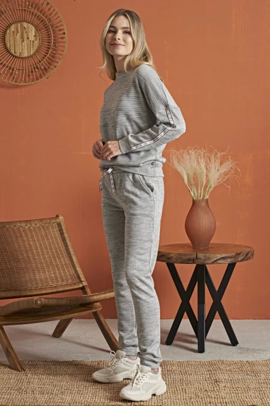 Poleren 8121 Kadın Kışlık Pijama Takımı