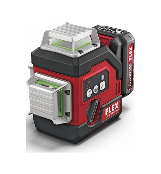 FLEX  Alc 3/360-g/r 10.8 Alıcı Modlu 360 Derece Çapraz Çizgili Yeşil Işıklı - 2