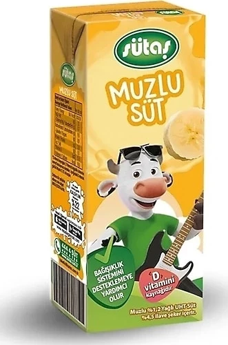 SÜTAŞ MUZLU SÜT 180ML