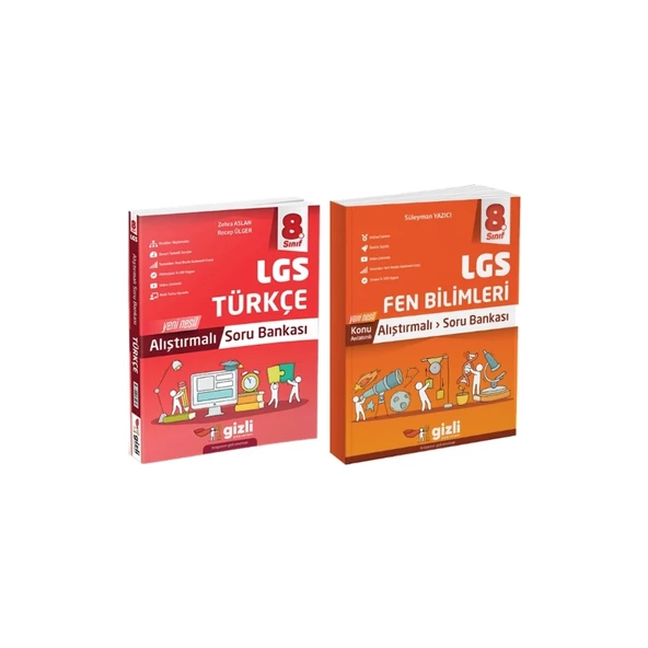 Gizli Yayınları 8. Sınıf LGS Türkçe Soru Bankası - Fen Bilimleri Alıştırmalı Soru Bankası