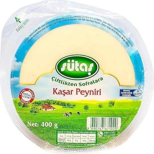 SÜTAŞ KAŞAR PEYNİR 400GR