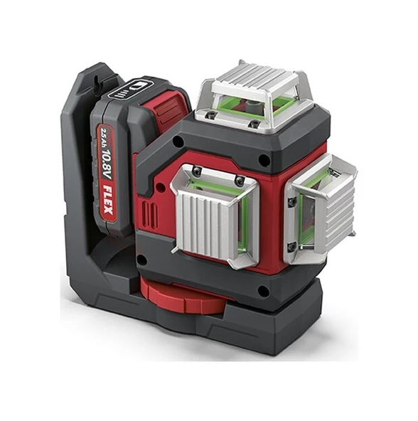 FLEX  Alc 3/360-g/r 10.8 Alıcı Modlu 360 Derece Çapraz Çizgili Yeşil Işıklı - 4