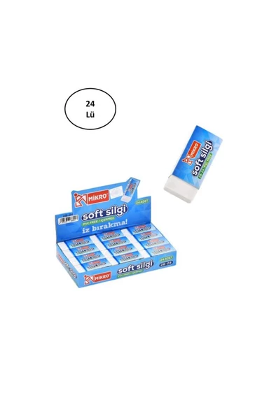Mikro 2B-24Tr (Beyaz) Soft Silgi 2B24Tr