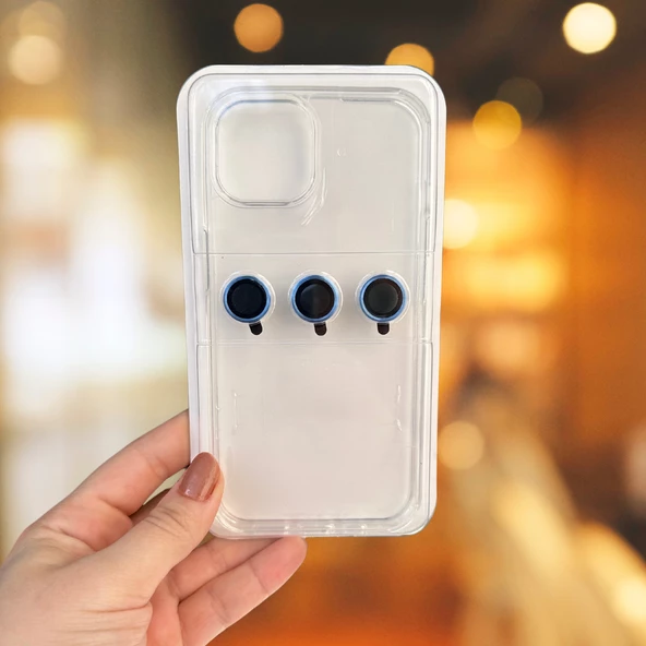 İPHONE 15 PRO MAX  ŞEFFAF LENS HEDİYELİ CLEAR CASE (RENK SEÇENEĞİ LENS İÇİNDİR)