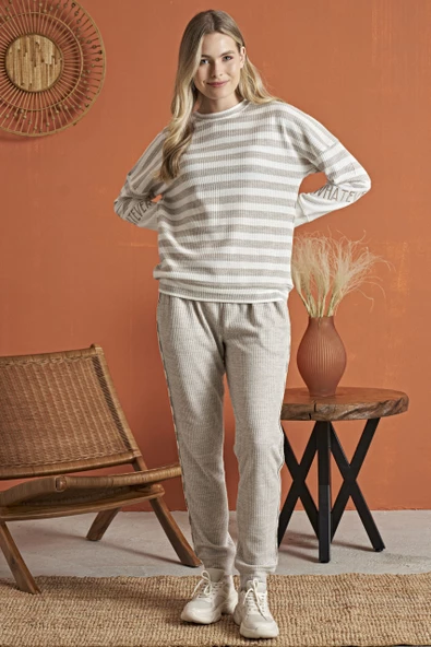 Poleren 8134 Kadın Kışlık Pijama Takımı