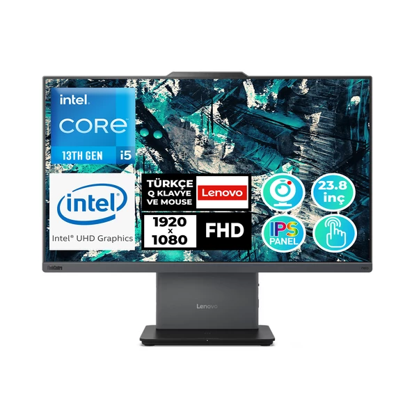 Lenovo ThinkCentre Neo 50a 24 Gen5 i5-13420H 32GB 2TB SSD 23.8" W11P Dokunmatik AIO 12SC001LTR 023