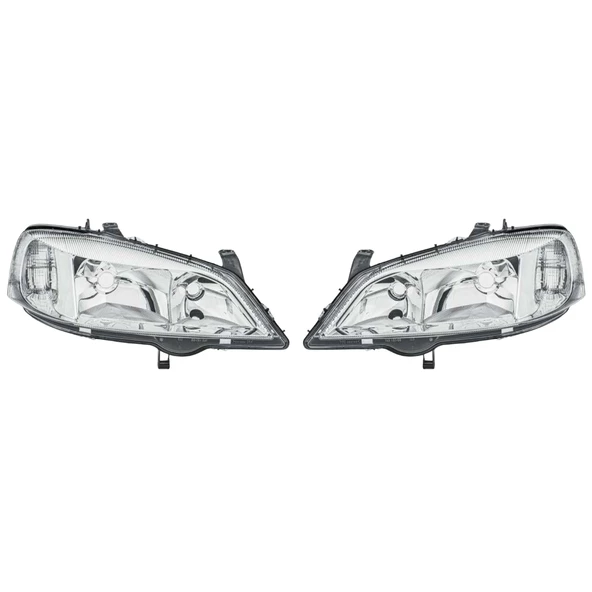 Opel Astra G Sağ (Yolcu) Ve Sol (Şoför) Far 98/04 Beyaz 1216156-1216157 - Resim 2
