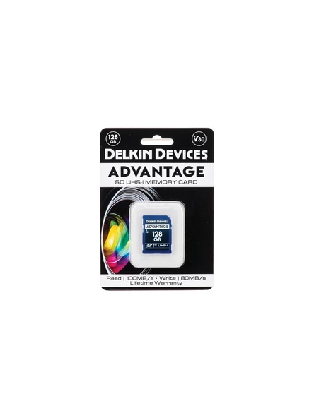 Delkin Devices 128GB Advantage UHS-I V30 SDXC Hafıza Kartı