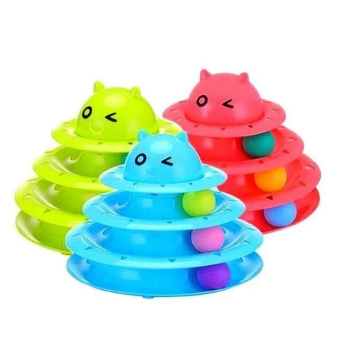 Periboia  3 Katlı Kedi Oyuncağı Turntable Cat Toy - 5