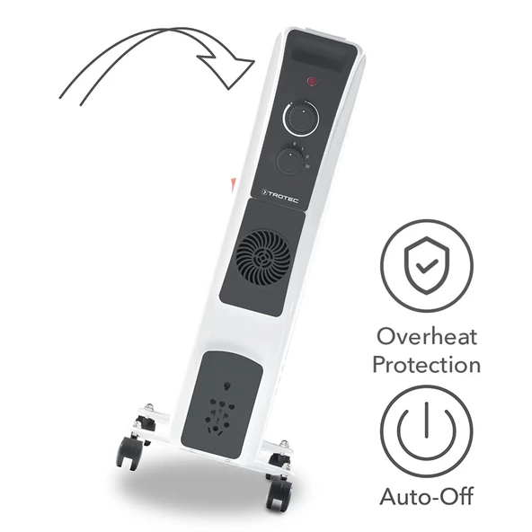 Trotec TRH 22 E Yağlı Radyatör 2400 W 9 Dilim Fanlı - 6