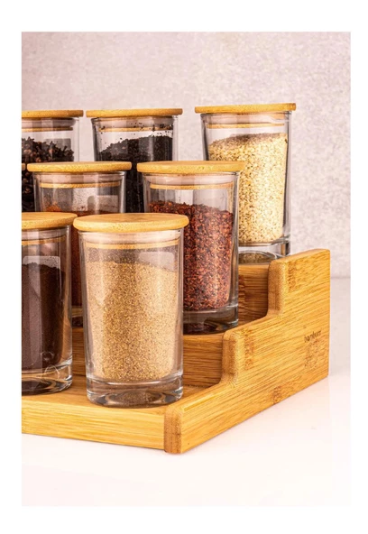 BAMBUM TİER 10 PARÇA 3 KATLI STANDLI BAHARAT SETİ - 3