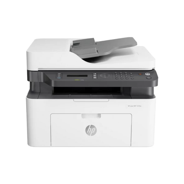 HP 137FNW Mono Laser Yazıcı, Tarayıcı, Fotokopi, Fax, Wi-Fi (4ZB84A)